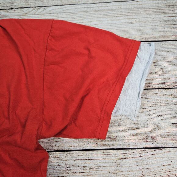 Vintage Don Alleson Red Button Jersey Shirt Made In USA NPEA Drillers Size XL - Picture 4 of 5